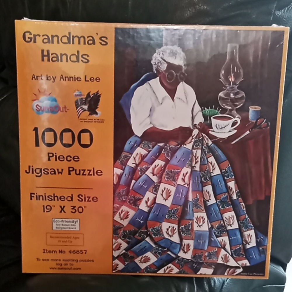 Grandma's Hands. Art by Annie Lee. Jigsaw Puzzle. 19" X 30". New In Box. - Picture 6 of 8